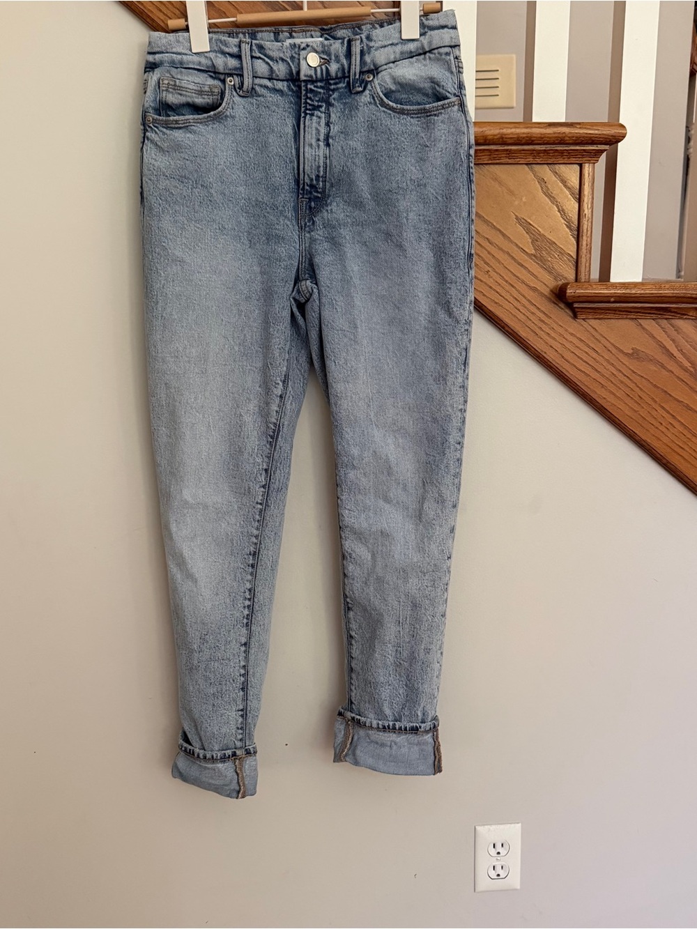 Good American Cuffed High-Rise Women's Jeans